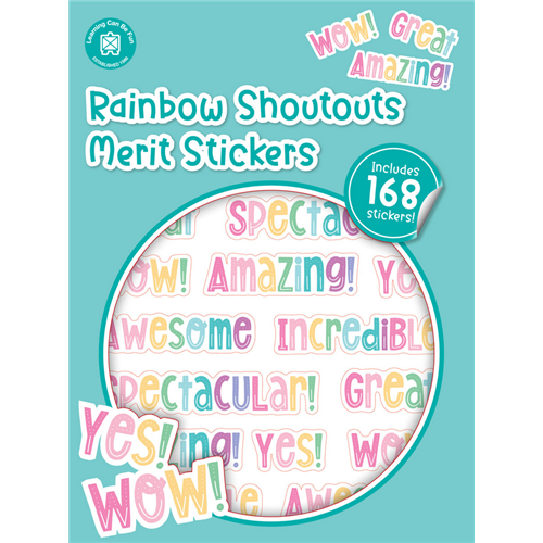 Rainbow Shoutouts Merit Sticker Book
